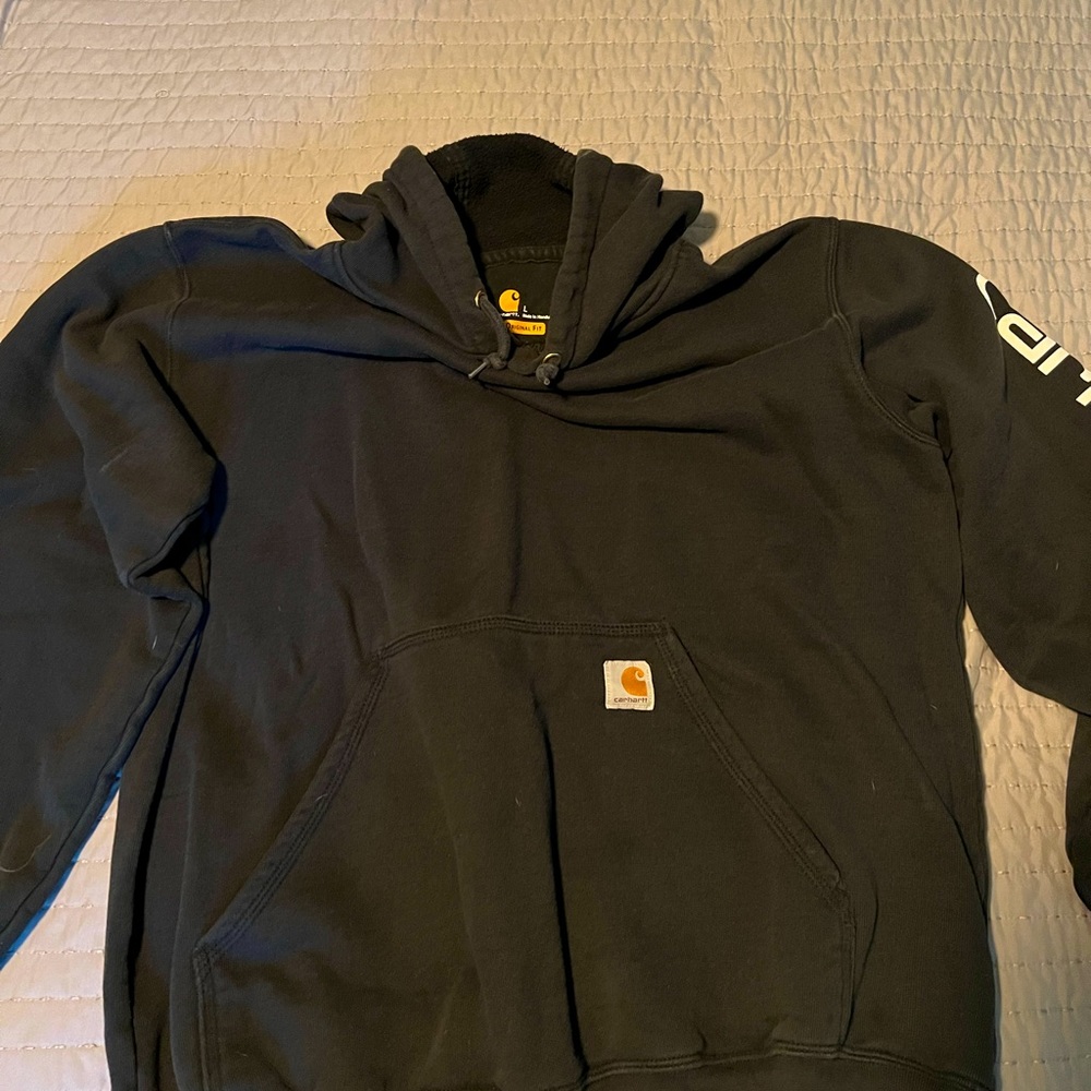 Men’s carhartt hoodie black large